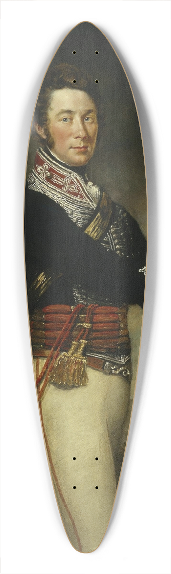 James Northcote - Captain Peter Hawker of the 14th Light Dragoons 39.3 inch art pintail longboard deck