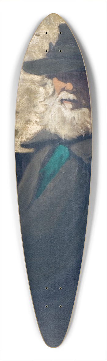 James Pryde - An Old Beggar 39.3 inch art pintail longboard deck