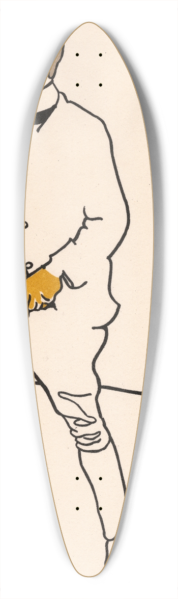 James Pryde - Sir William Nicholson 39.3 inch art pintail longboard deck