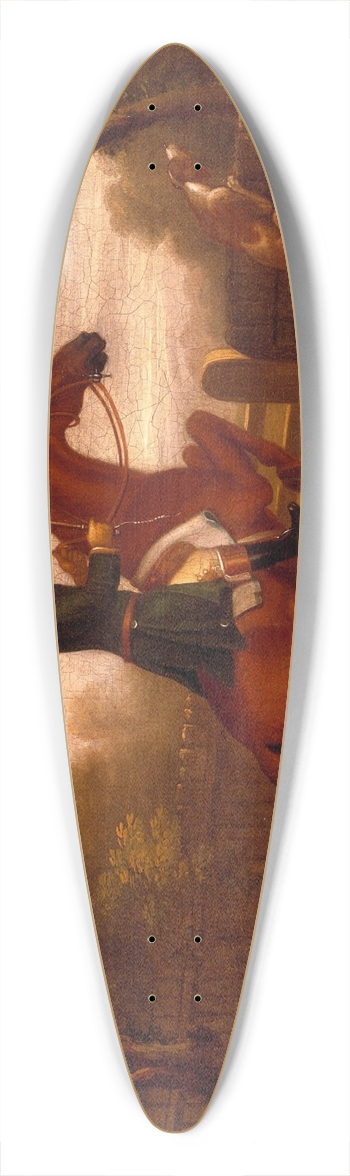 James Seymour - Jumping the Gate 39.3 inch art pintail longboard deck