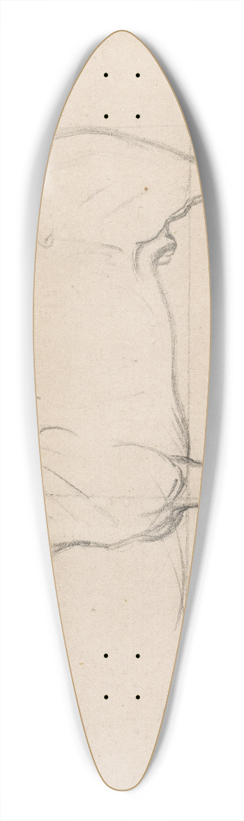 James Seymour - Profile of a Horse Facing Left 39.3 inch art pintail longboard deck