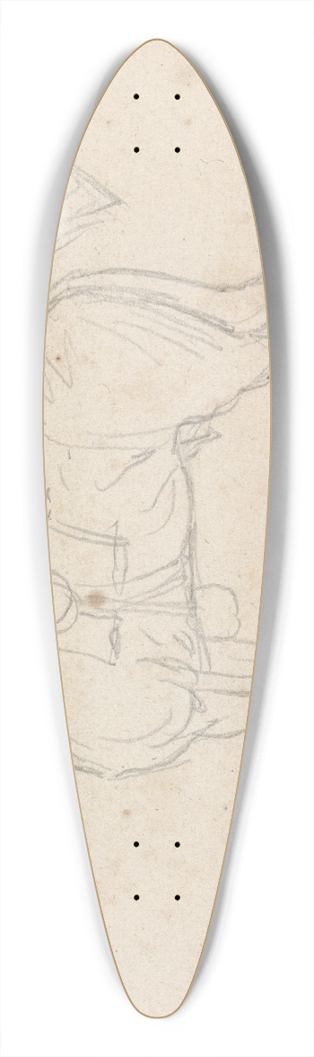 James Seymour - Smiling Tom, Saddled and Bridled; Standing, Facing Left 39.3 inch art pintail longboard deck