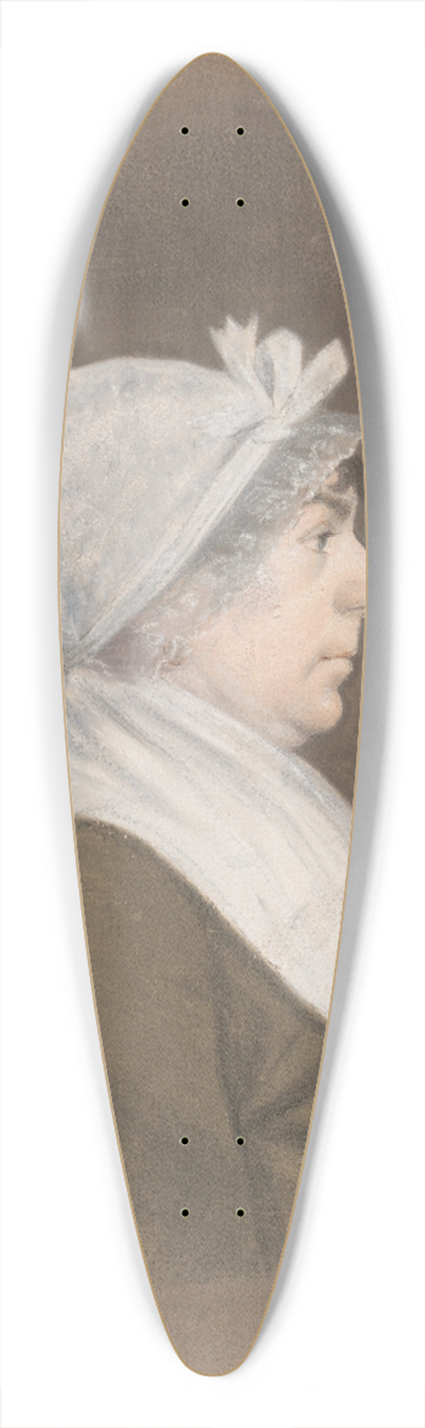 James Sharples - Dorothea Hart 39.3 inch art pintail longboard deck