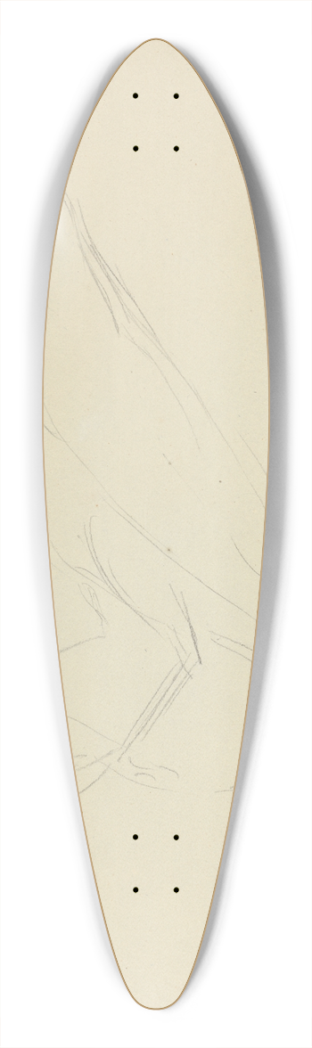James Sowerby - A Fieldfare 39.3 inch art pintail longboard deck