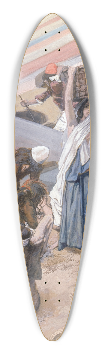 James Tissot - The Gathering of the Manna 39.3 inch art pintail longboard deck