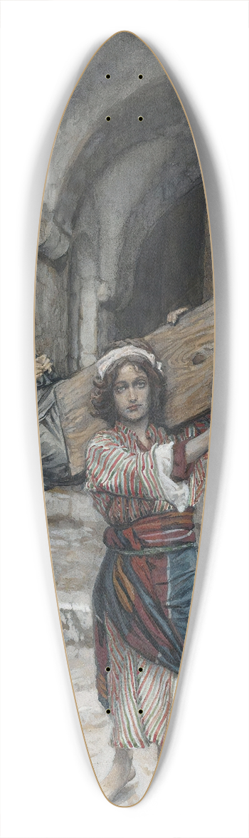 James Tissot - The Youth of Jesus 39.3 inch art pintail longboard deck