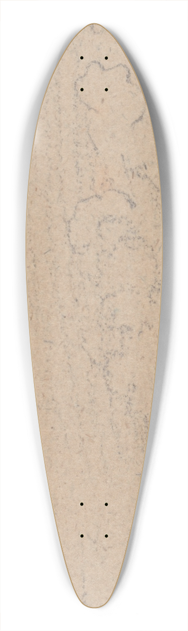 James Ward - Landscape 39.3 inch art pintail longboard deck
