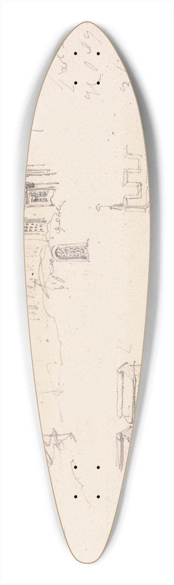 James Ward - Powis Castle 39.3 inch art pintail longboard deck