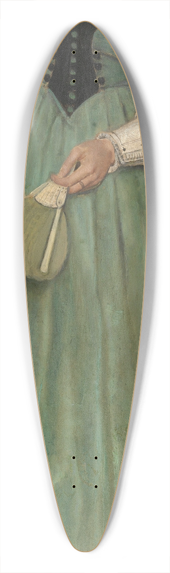 Jan August Hendrik Leys - Lucie Leys, the Artists Daughter 39.3 inch art pintail longboard deck