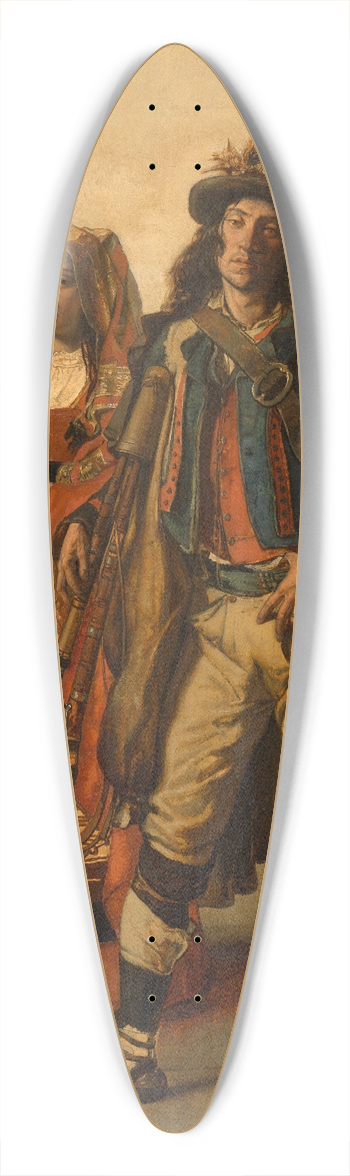 Jan August Hendrik Leys - Pifferari 39.3 inch art pintail longboard deck