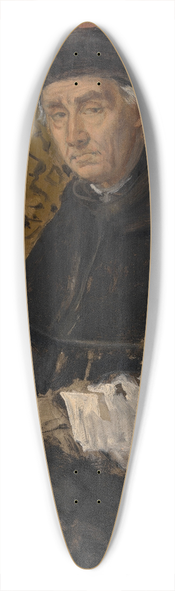 Jan August Hendrik Leys - Portrait of a Cleric 39.3 inch art pintail longboard deck