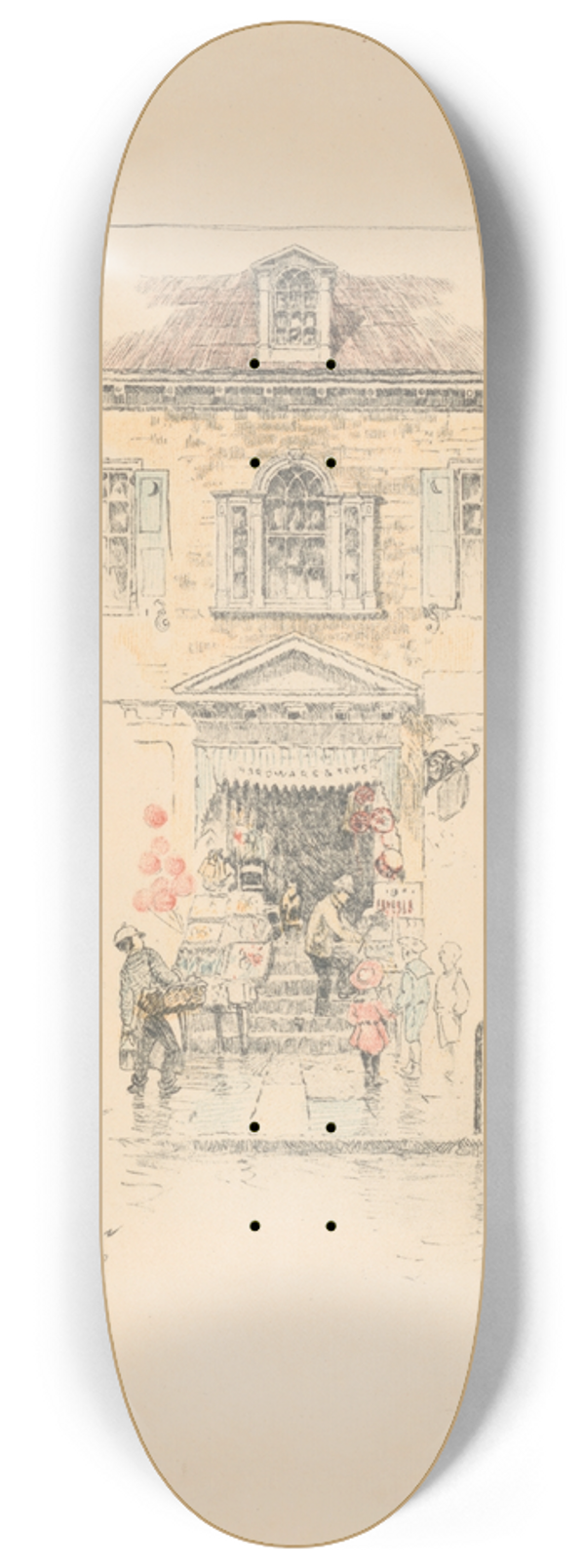 Charles Frederick William Mielatz - Doorway, Third Avenue and 122d Street 8.25 inch art skate deck