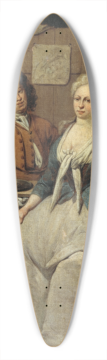 Jan Baptist Lambrechts - Private Meal 39.3 inch art pintail longboard deck