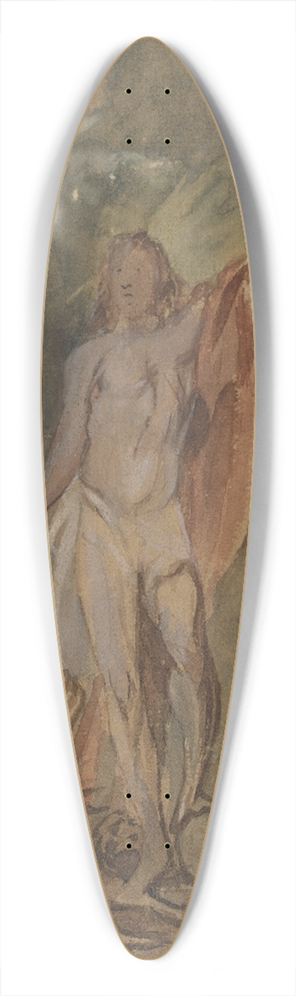 Jan Boeckhorst - The Risen Christ Surrounded by Saints 39.3 inch art pintail longboard deck