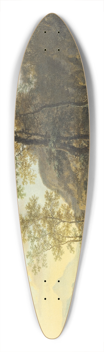 Jan Both - An Italianate Evening Landscape 39.3 inch art pintail longboard deck