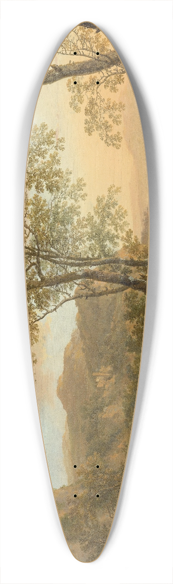 Jan Both - Italian Landscape 39.3 inch art pintail longboard deck
