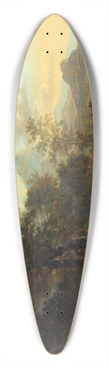 Jan Both - Italian Landscape with a Draughtsman 39.3 inch art pintail longboard deck