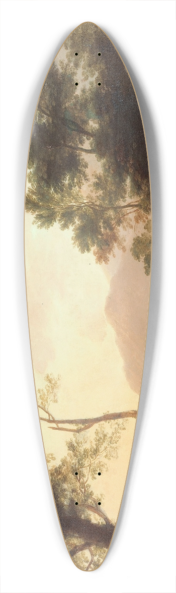 Jan Both - Pastoral. Dancers in a landscape 39.3 inch art pintail longboard deck