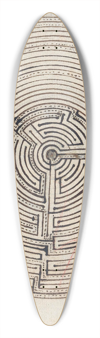 Jan Brandes - Labyrinth 39.3 inch art pintail longboard deck