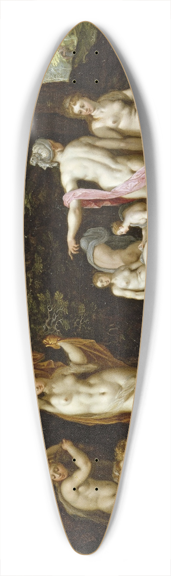 Jan Brueghel The Elder - Diana and Actaeon 39.3 inch art pintail longboard deck
