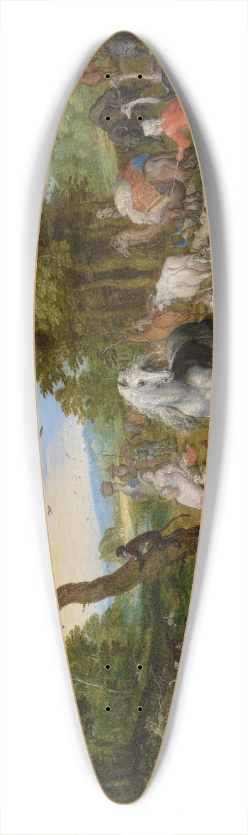 Jan Brueghel The Elder - The Entry of the Animals into Noahs Ark 39.3 inch art pintail longboard deck