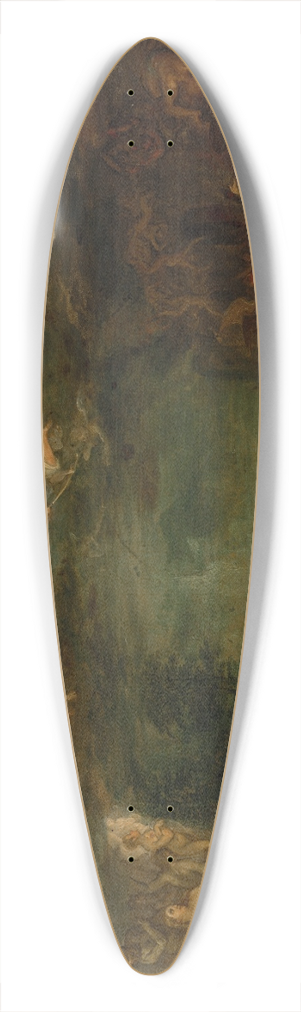 Jan Brueghel The Elder - The Last Judgement 39.3 inch art pintail longboard deck