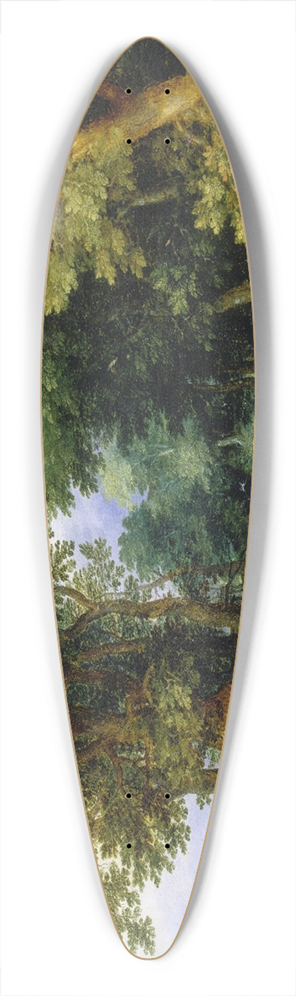 Jan Brueghel The Elder - The Mocking of Latona 39.3 inch art pintail longboard deck