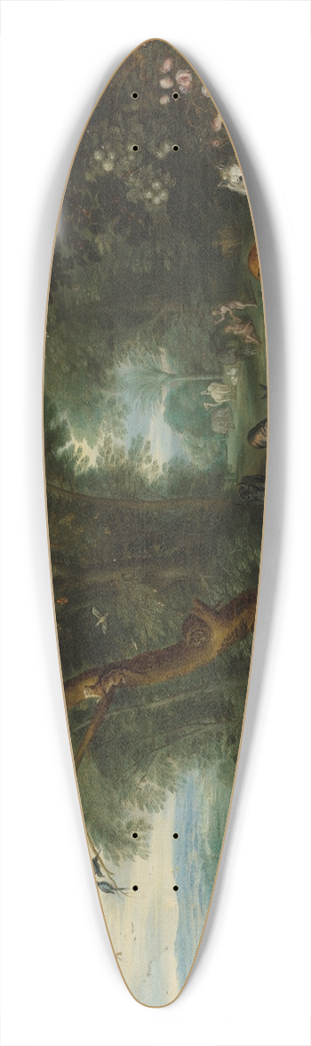 Jan Brueghel the Younger - Paradise 39.3 inch art pintail longboard deck