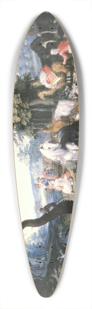 Jan Brueghel the Younger - The animals entering Noah`s Ark 39.3 inch art pintail longboard deck