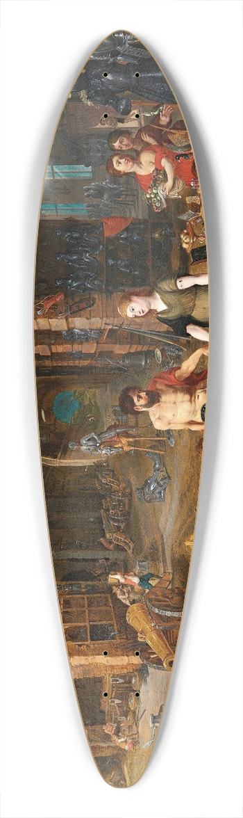 Jan Brueghel the Younger - Venus At The Forge Of Vulcan 39.3 inch art pintail longboard deck