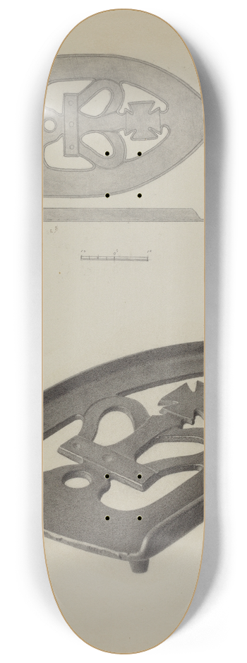 Charles Garjian - Flat Iron Holder 8.25 inch art skate deck