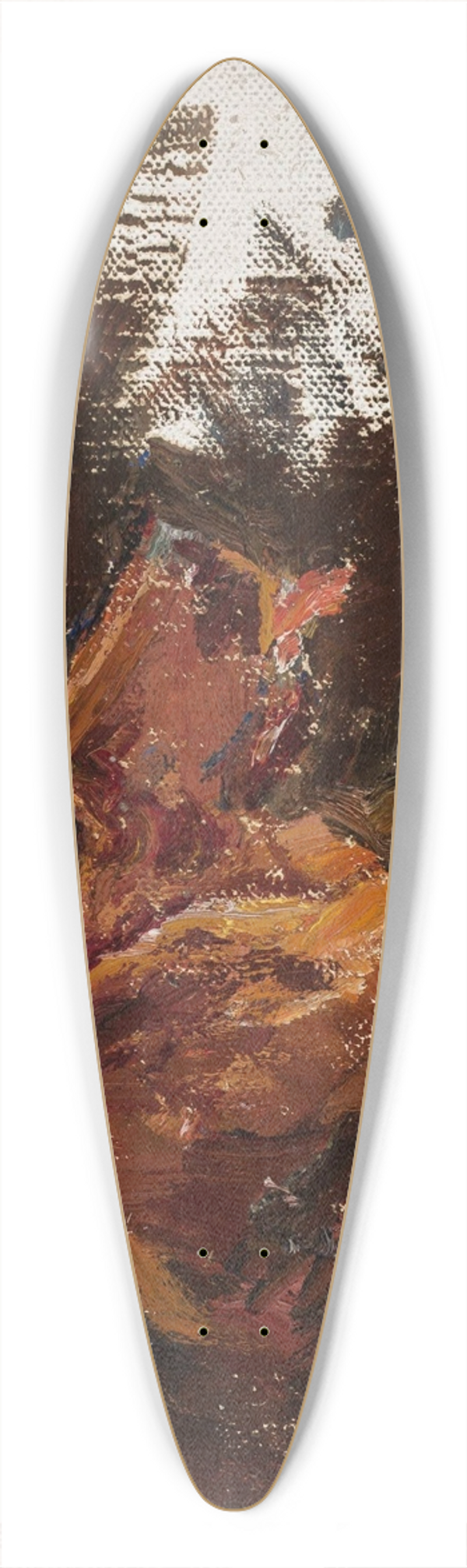 Jan Cigliski - Maryino  study of dogs head for the Portrait of Prince Golitsyn 39.3 inch art pintail longboard deck