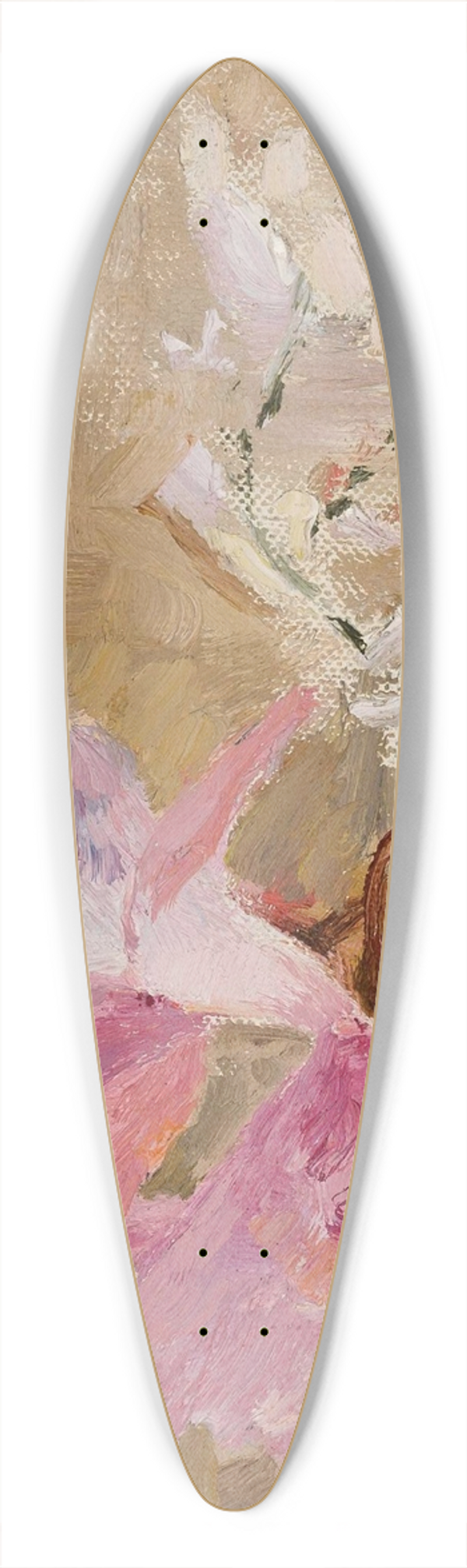 Jan Cigliski - Orchid 39.3 inch art pintail longboard deck