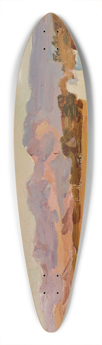 Jan Cigliski - Sahara (Desert) 39.3 inch art pintail longboard deck