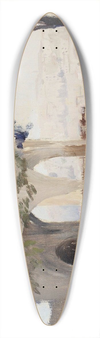 Jan Cigliski - View of Pera from Istanbul. From the journey to Constantinople 39.3 inch art pintail longboard deck