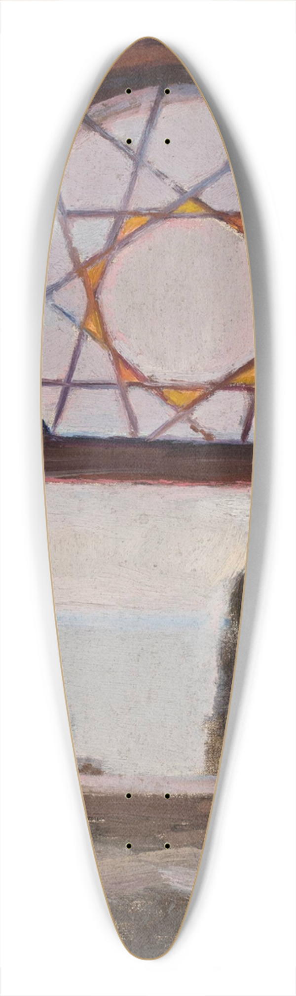 Jan Cigliski - Window of the Bakhchi-Dere villa in Yalta. From the journey to Crimea 39.3 inch art pintail longboard deck