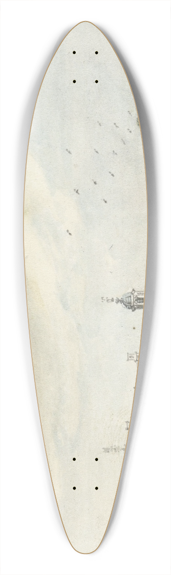 Jan de Beijer - Het Huis Rooderloo bij Ruurlo 39.3 inch art pintail longboard deck