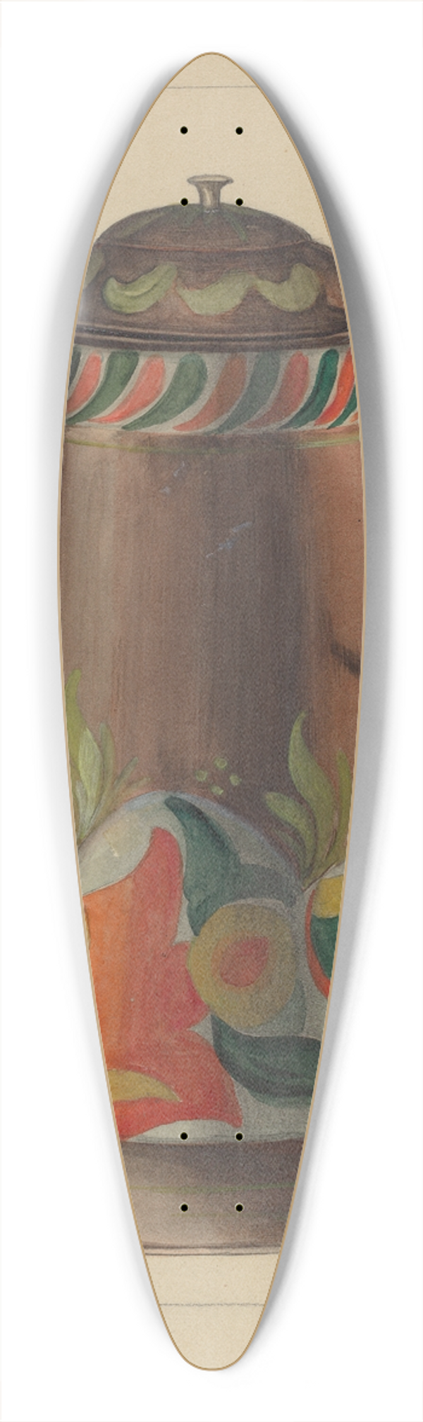 Janet Riza - Toleware Coffee Pot 39.3 inch art pintail longboard deck