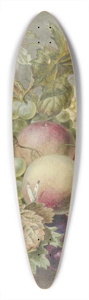 Jan Evert Morel - Stilleven met vruchten 39.3 inch art pintail longboard deck