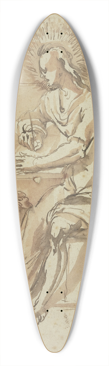 Jan Gerritsz. Van Bronckhorst - John the Evangelist 39.3 inch art pintail longboard deck