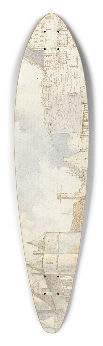Jan Hulswit - Kasteel Marquette 39.3 inch art pintail longboard deck