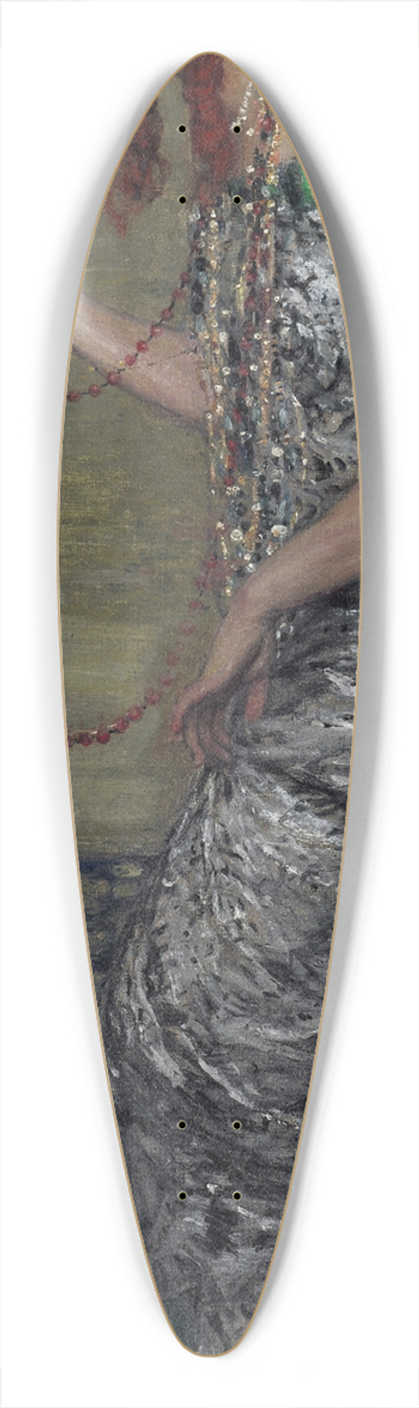 Janis Rozentls - The Princess and the Monkey 39.3 inch art pintail longboard deck