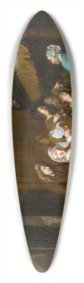 Jan Josef Horemans The Elder - A Tea Party 39.3 inch art pintail longboard deck