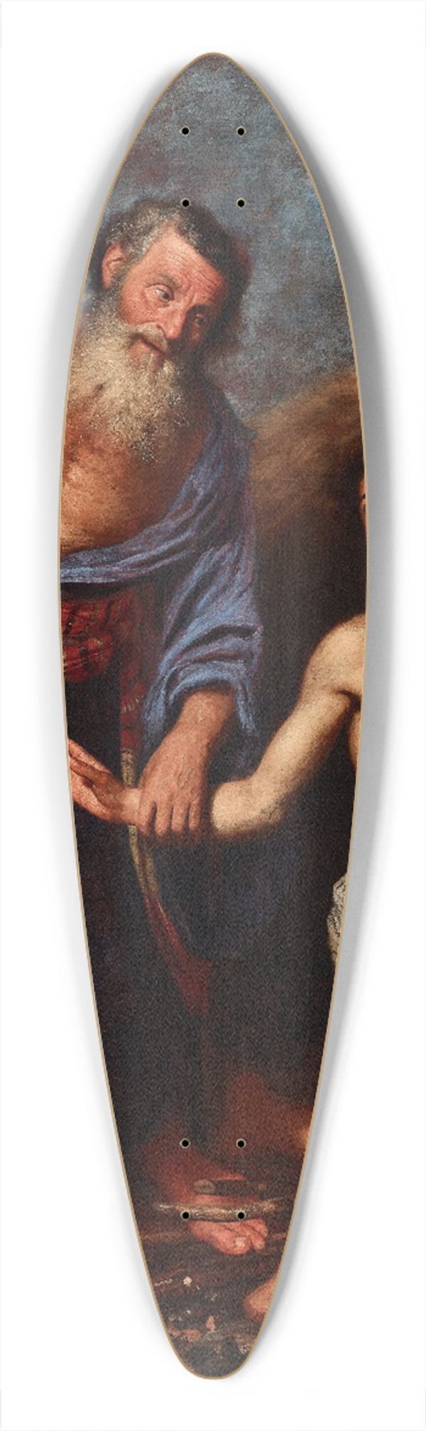 Jan Lievens - The Sacrifice of Isaac 39.3 inch art pintail longboard deck