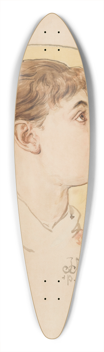 Jan Matejko - Angels head (portrait of Helenas daughter) 39.3 inch art pintail longboard deck
