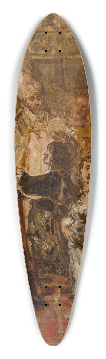 Jan Matejko - luby Jana Kazimierza 39.3 inch art pintail longboard deck