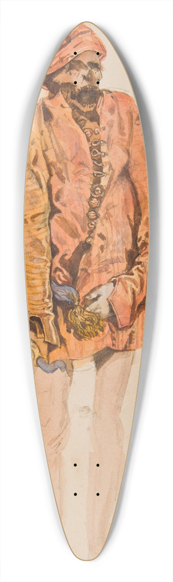 Jan Matejko - Studia kostiumowe z XVII w.  Zwoki mczyzny w czerwonym upanie; szkice rkawa i trzewika 39.3 inch art pintail longboard deck