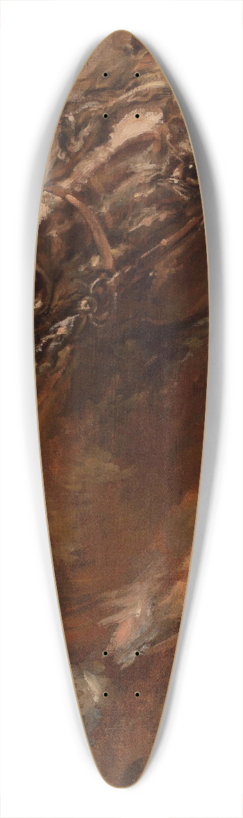Jan Matejko - Study of horses head for The Maid of Orlans 39.3 inch art pintail longboard deck
