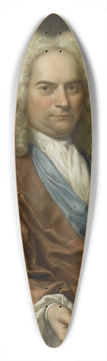 Jan Maurits Quinkhard - Portrait of David Leeuw (1682-1755), Mennonite Draper 39.3 inch art pintail longboard deck