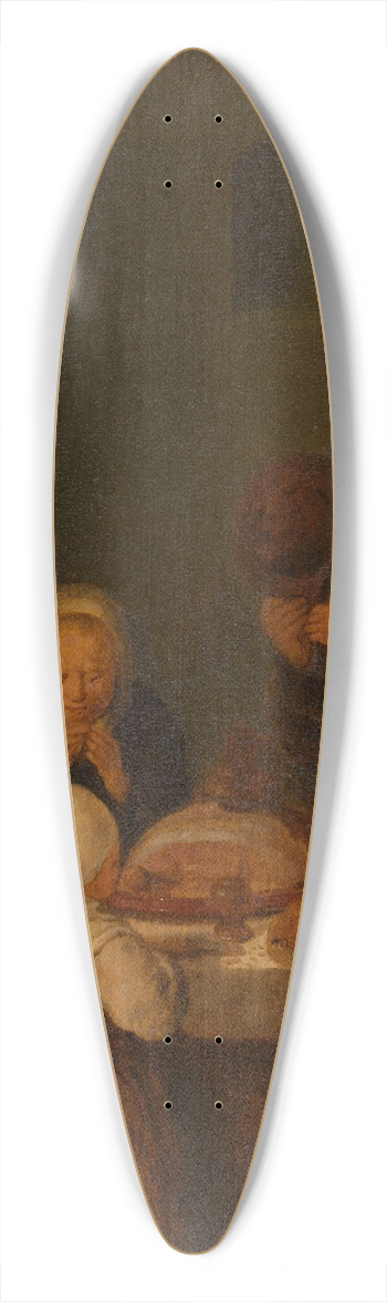 Jan Miense Molenaer - Saying Grace 39.3 inch art pintail longboard deck